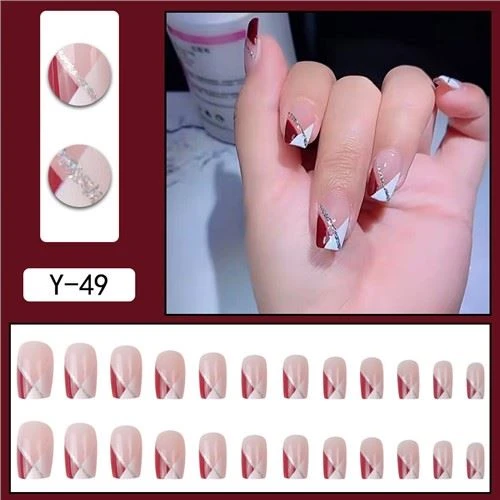 Glitter Billige falske negler
