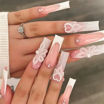Stiletto Fake Nails Matt